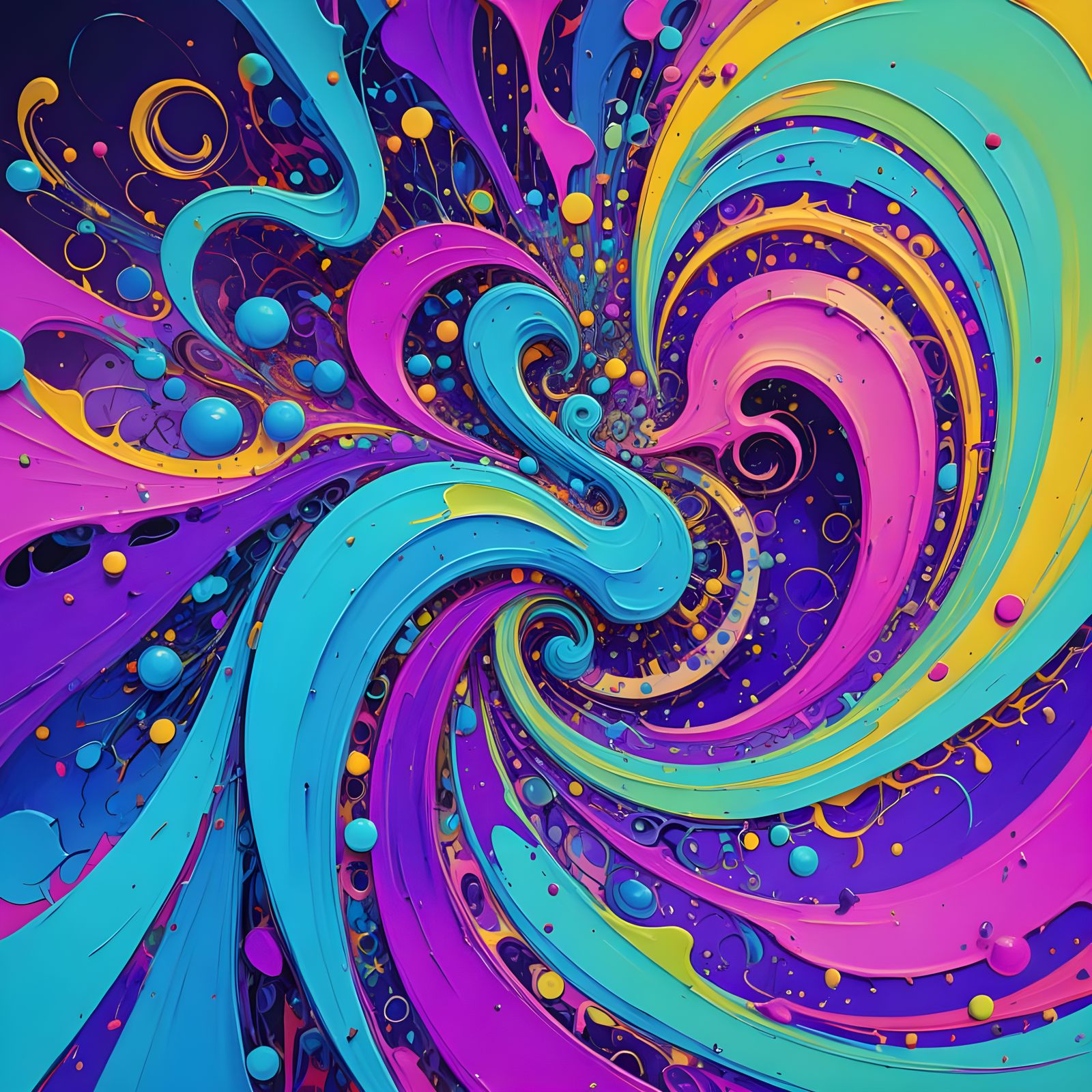 Abstract Image Generated From Random Characters