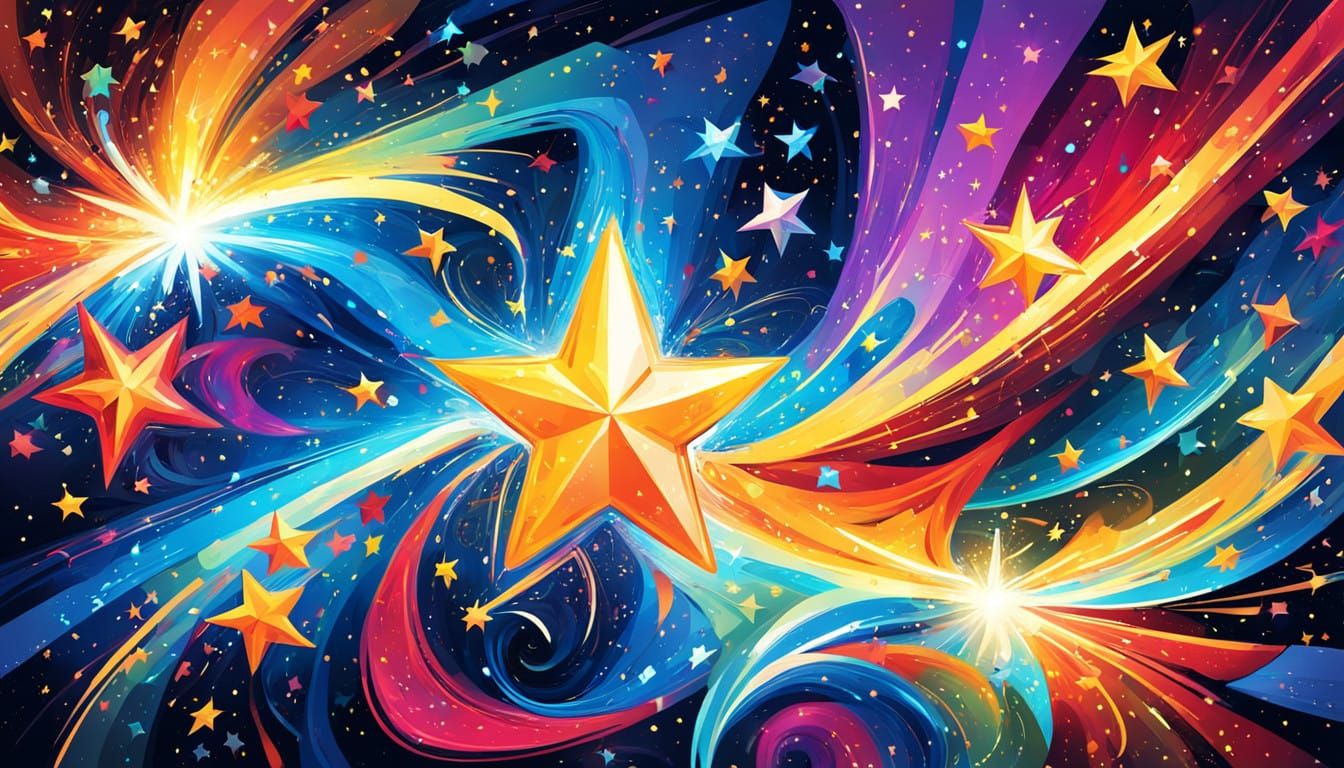 Cosmic Whirlpool in Primitve Style