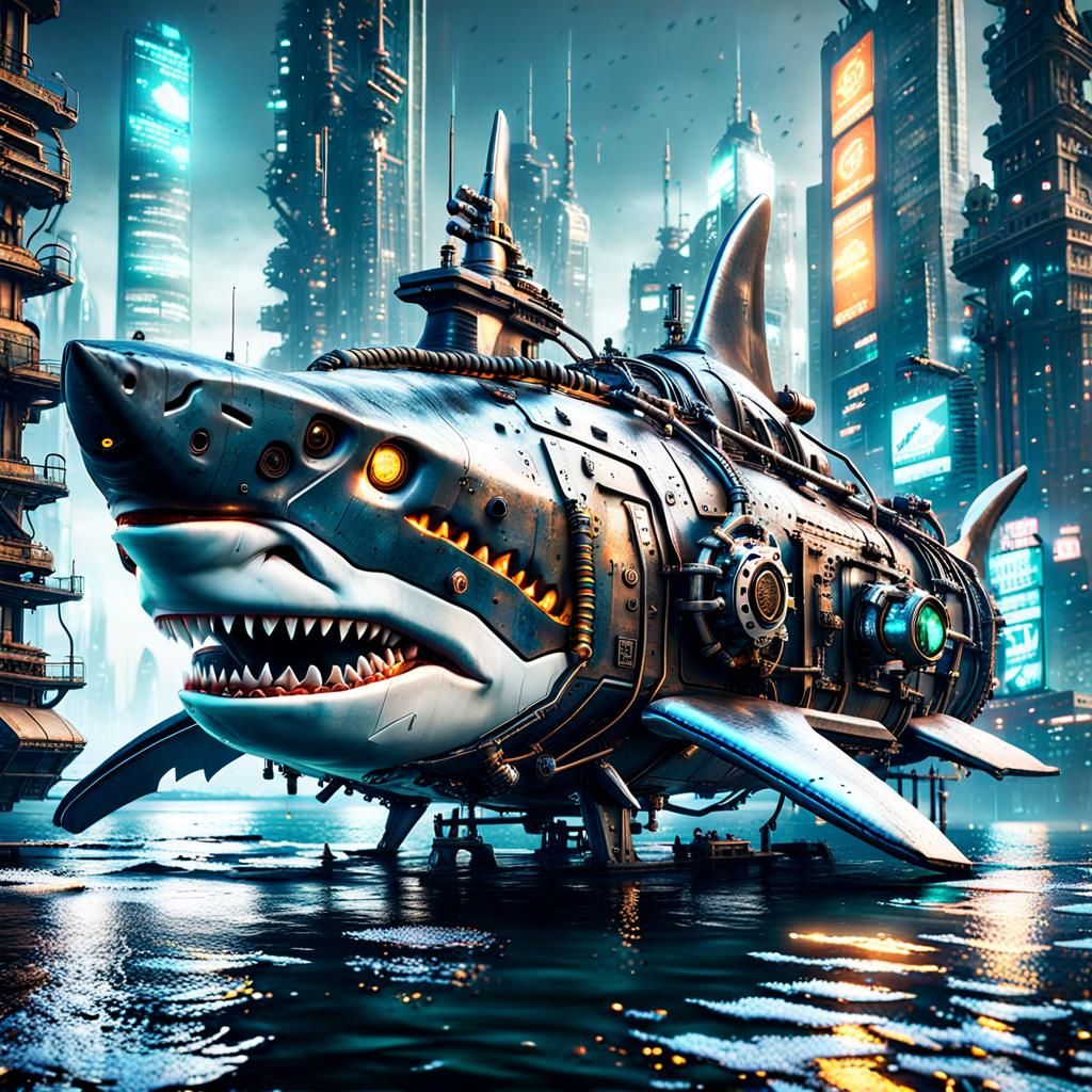 Cyberpunk submarine