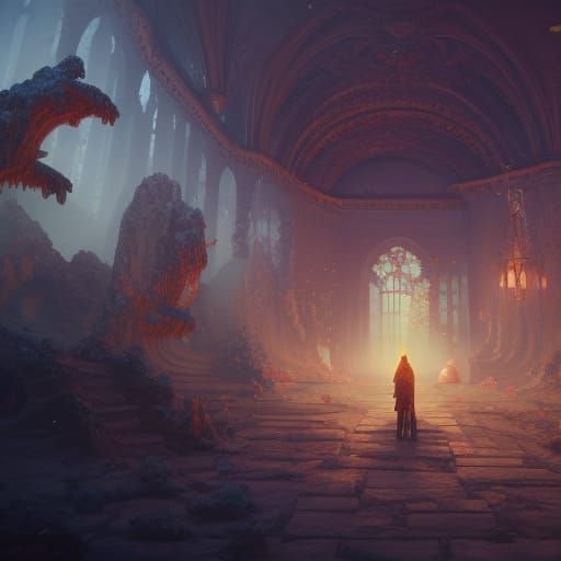 Teacher Burnout: Fantastical Matte Painting in Deep Color