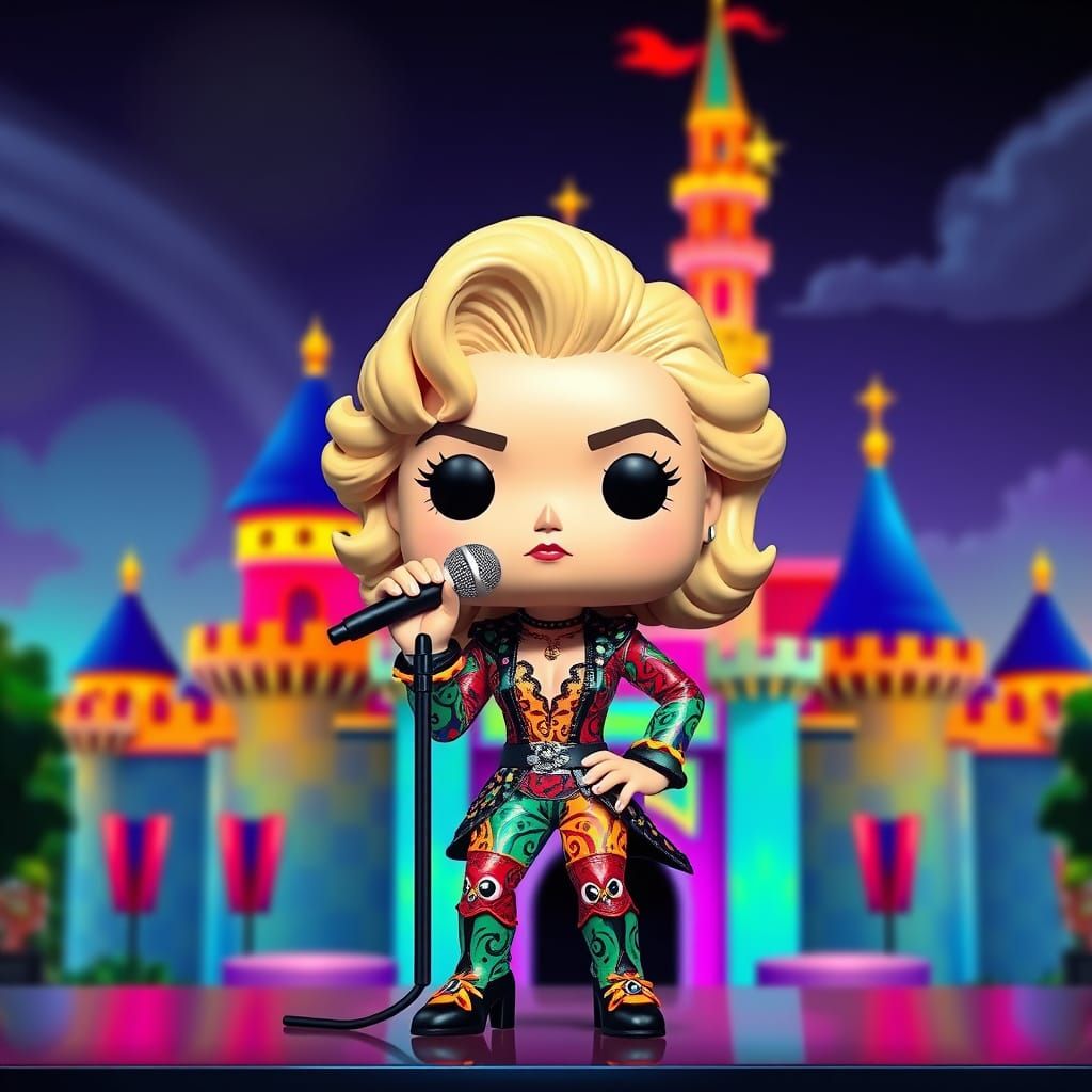 Funko pop figure disney madonna singing at disneyland