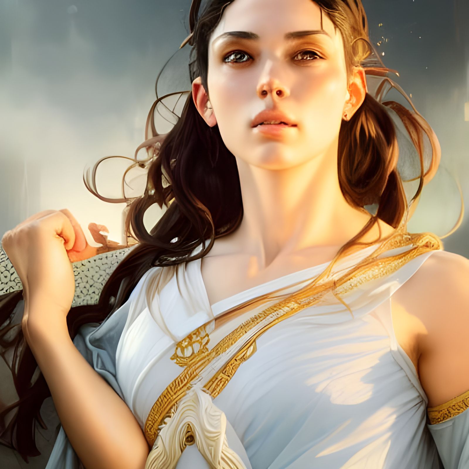 Classical Beauty in Art Nouveau Style