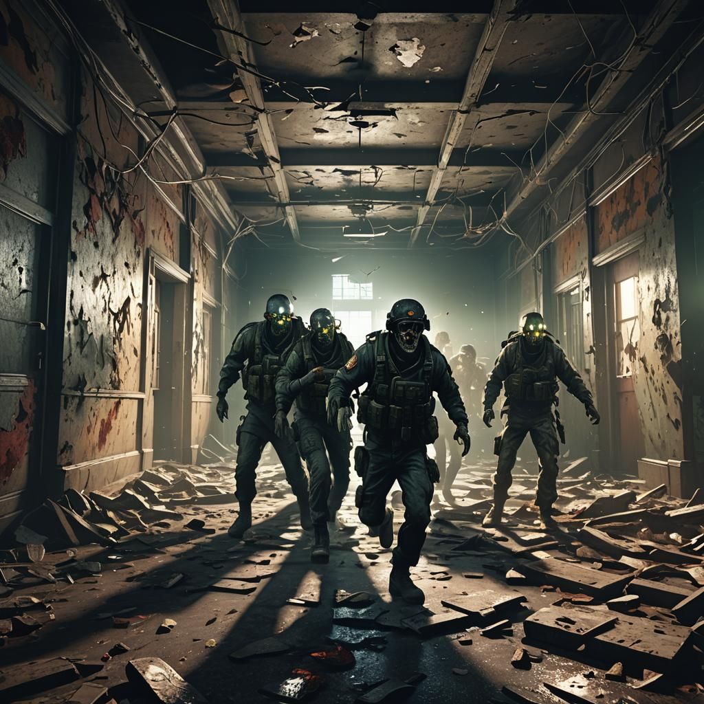 Call of Duty Zombies in Abandoned Asylum