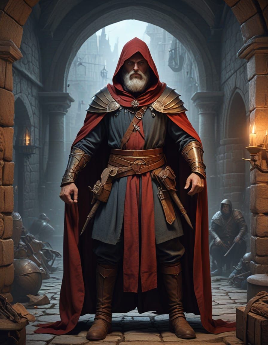 Medieval Fantasy Dungeon Master Character