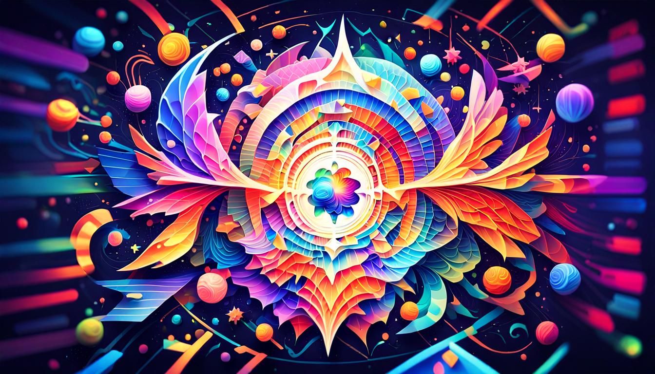 Abstract Geometric Art: Movement to Success