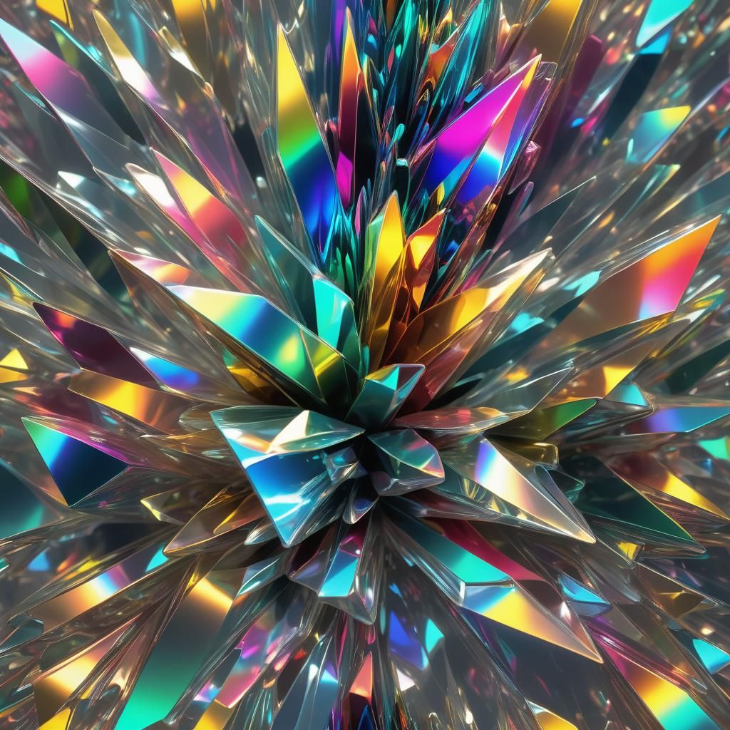 Rainbow Prism of Light: 3D Holographic Photoillustration