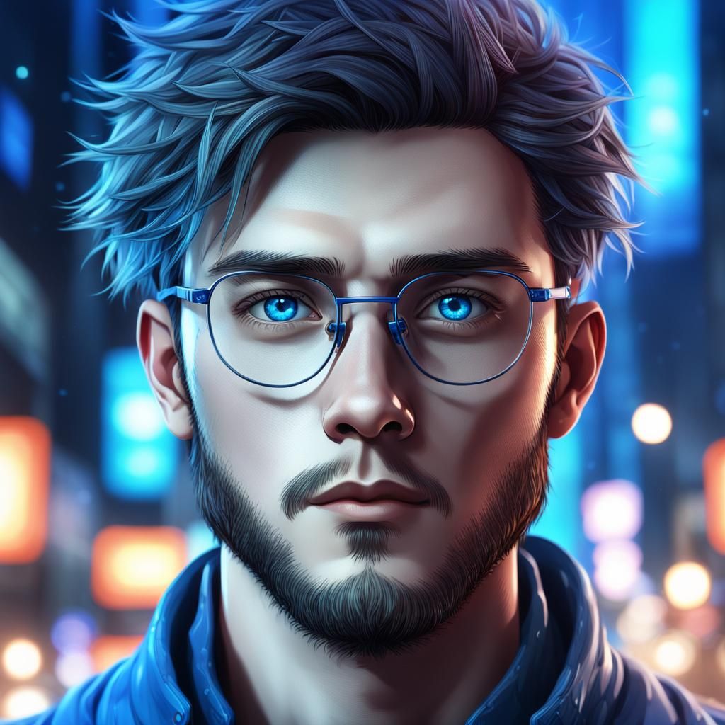 Handsome Anime Man Portrait in Unreal Engine 5