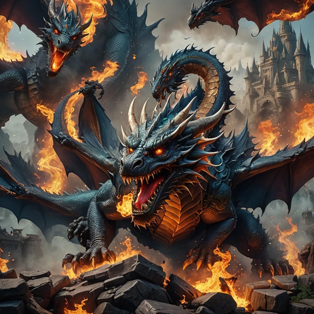 Dragon Pop-Up Book: Fantasy Concept Art