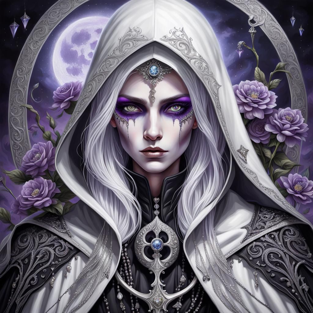 Beautiful Reaper with Scythe: Ethereal Fantasy Art