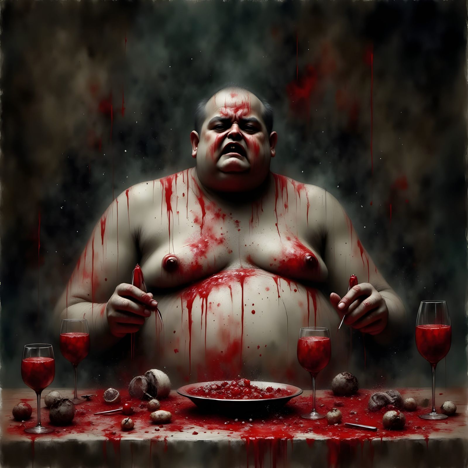 Dark Portrait of Gluttony's Shadow