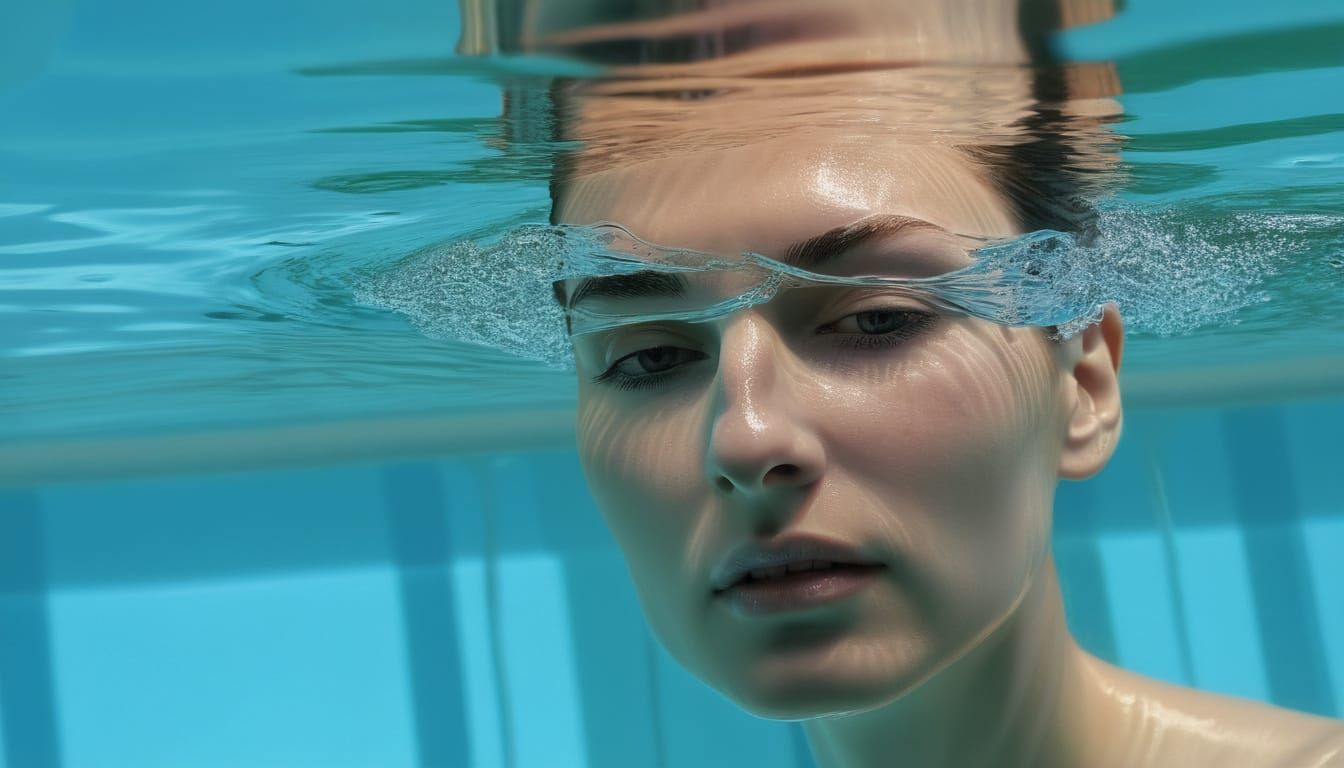 Ripples in a Vibrant Water Reflection