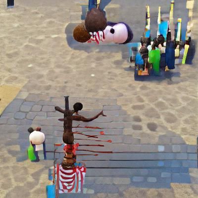 AI Generated Image of a Public Voodoo Execution