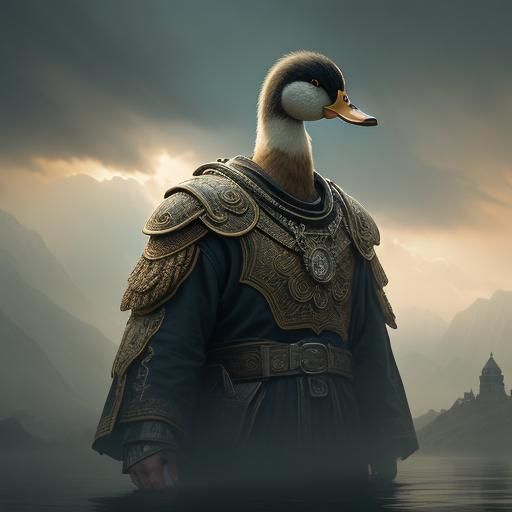 Epic Cinematic Duck in Digital Matte Painting