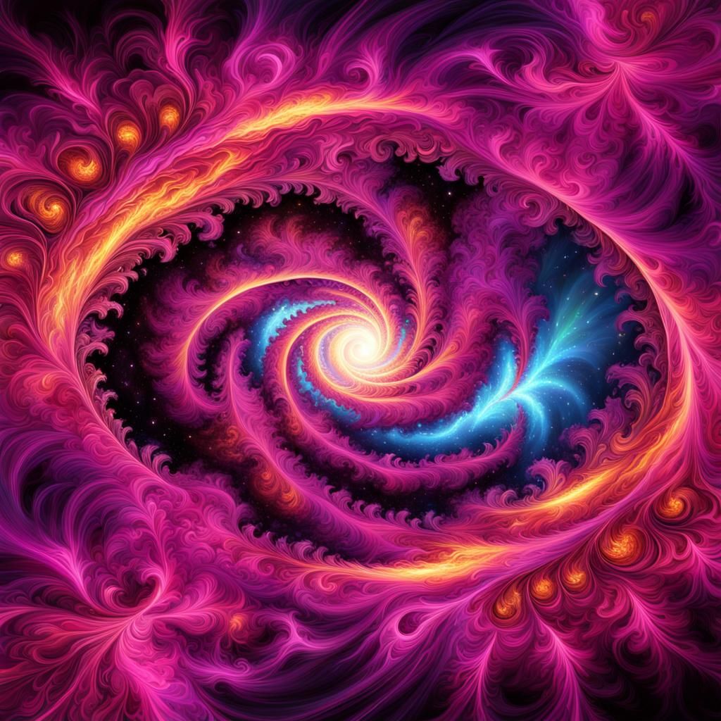 Magenta Portal to a Fractal World