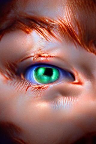 Chucky's Eye: A Halloween Horror Close-Up