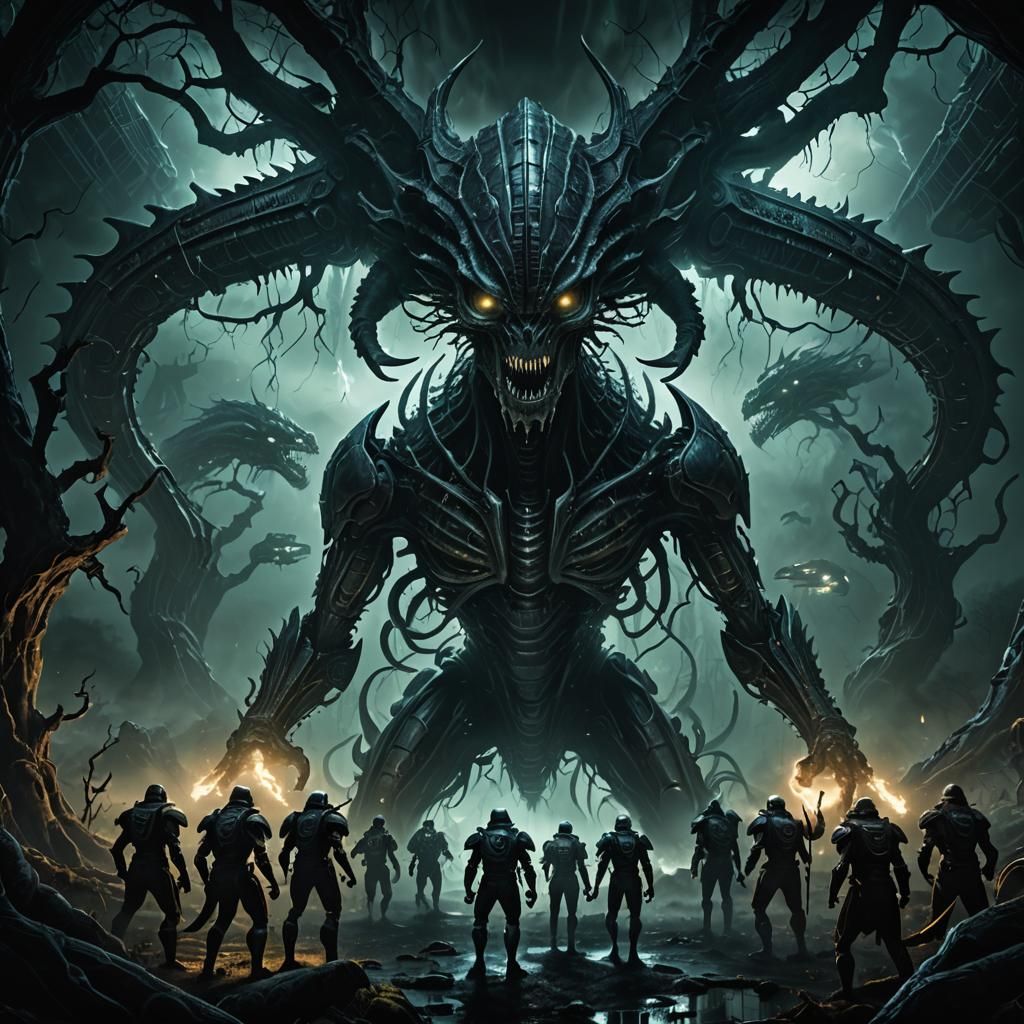 Giger-Inspired Death Match in a Mystical Land