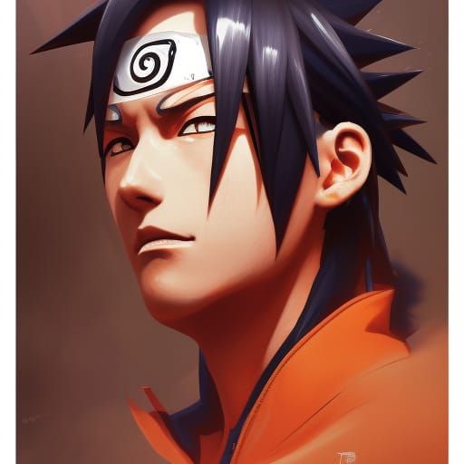 Naruto Portrait in Dynamic Lighting, Detailed 8K