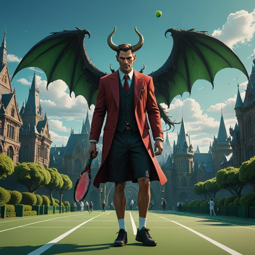 Lucifer Tennis in Unreal Engine 5 Style