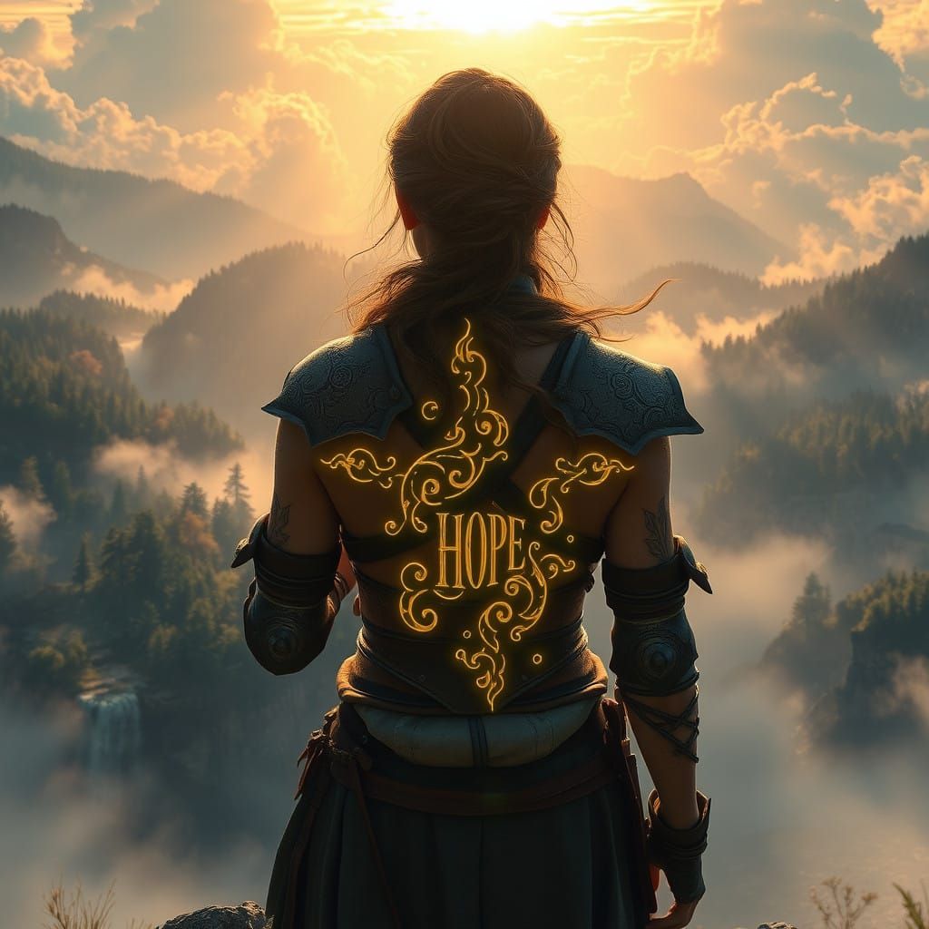 Triumphant Warrior Transforms Scars into Mystic Power