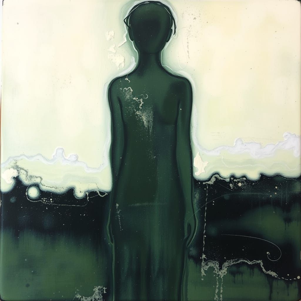 Abstract Encaustic Painting: Layers of Existence