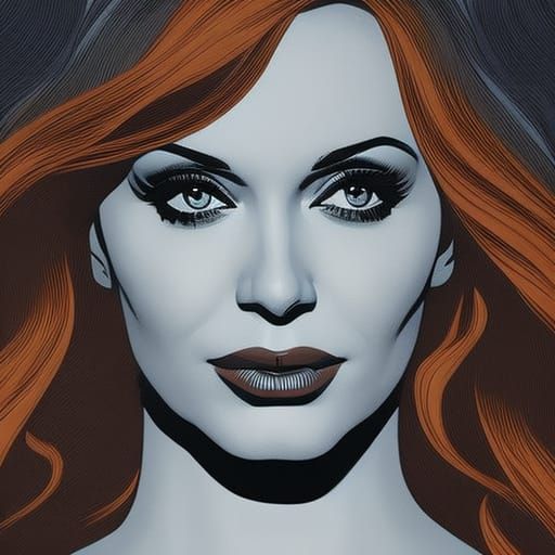 Dark Phoenix Abstract Art in Complementary Colors