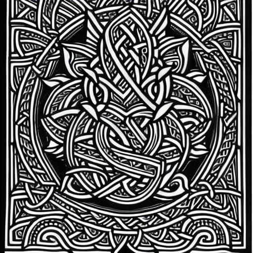 Celtic Dragon Knotwork Coloring Page