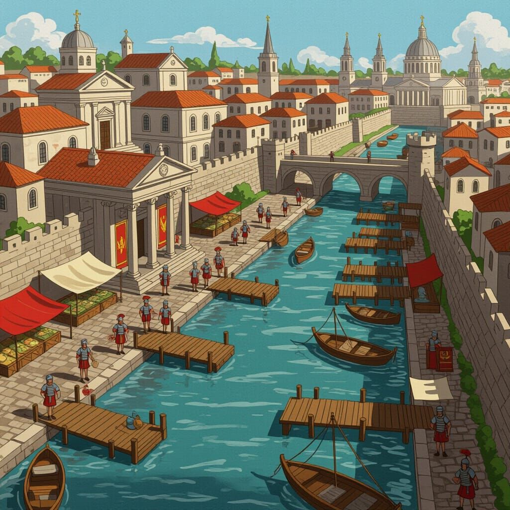 Roman London: An Artistic Illustration of Londinium