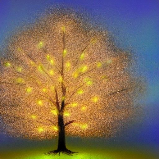 Tree of Lights in Divine Sunshine