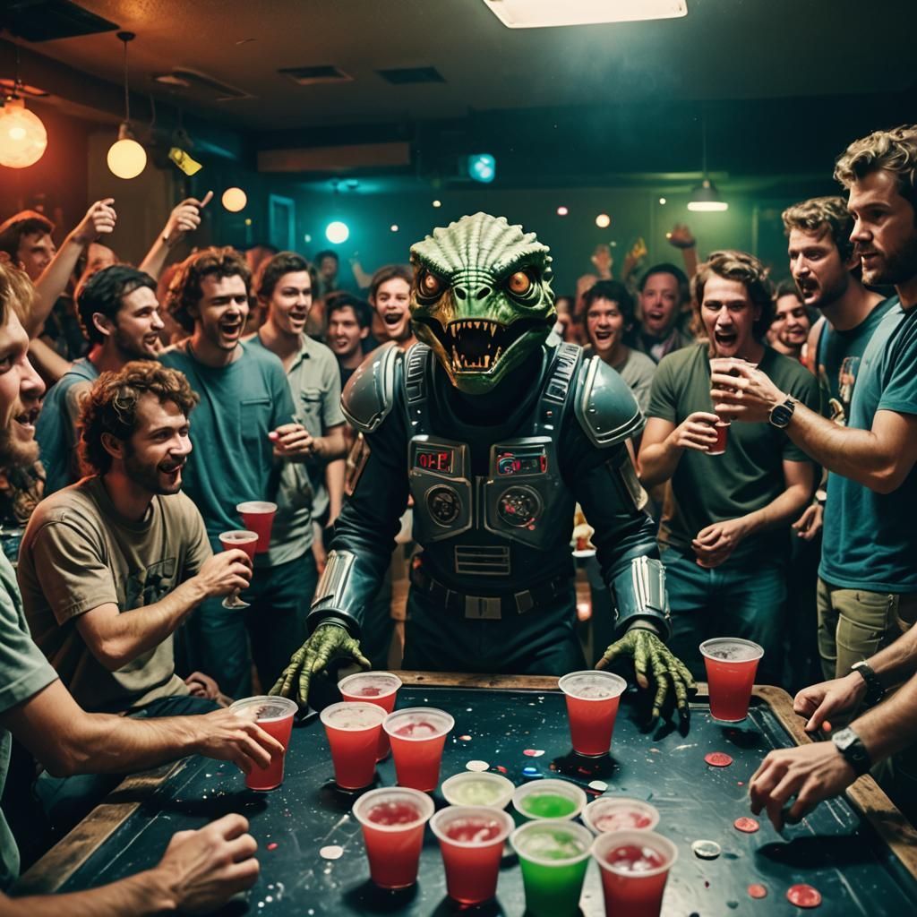 Intergalactic Keg Party with Drunken Aliens