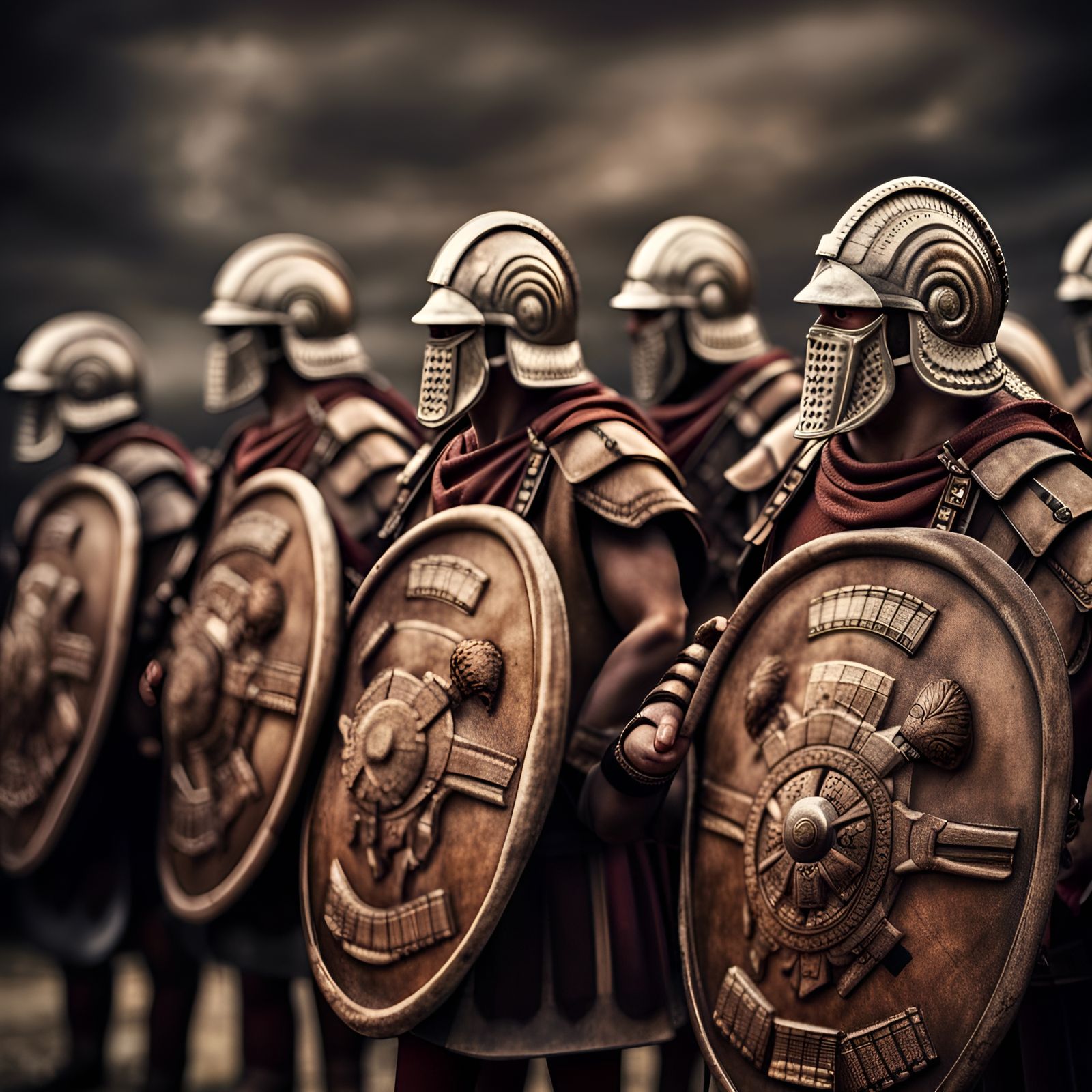 Roman Legionaries in Tortoise Formation