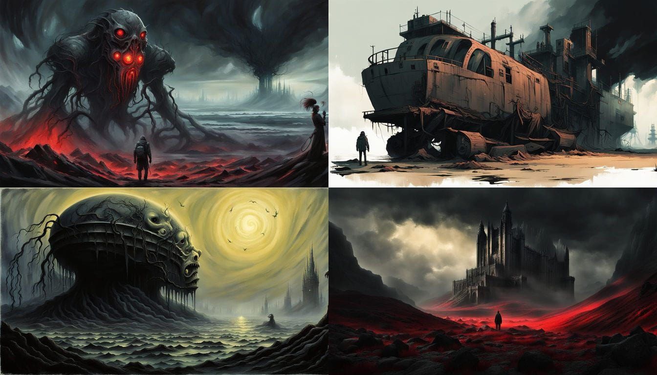 Ethereal Shadow Being Emerges from Darkness