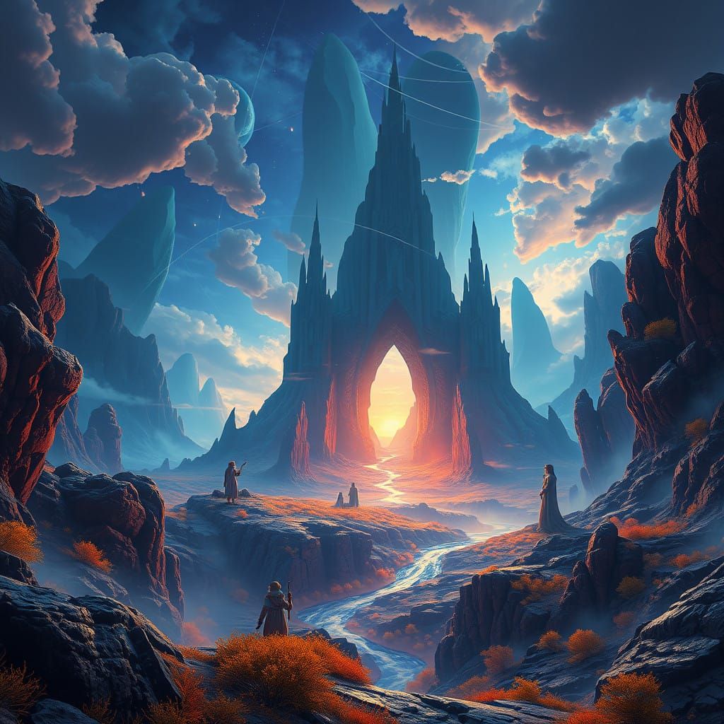 Ethereal Realm: A Dazzling, High-Fantasy Splash Screen