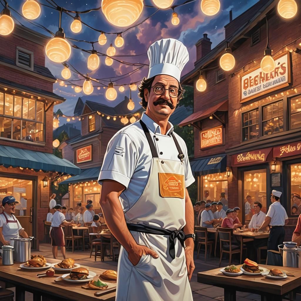 Bob Belcher Fantasy Concept Art in Oil-on-Canvas Style