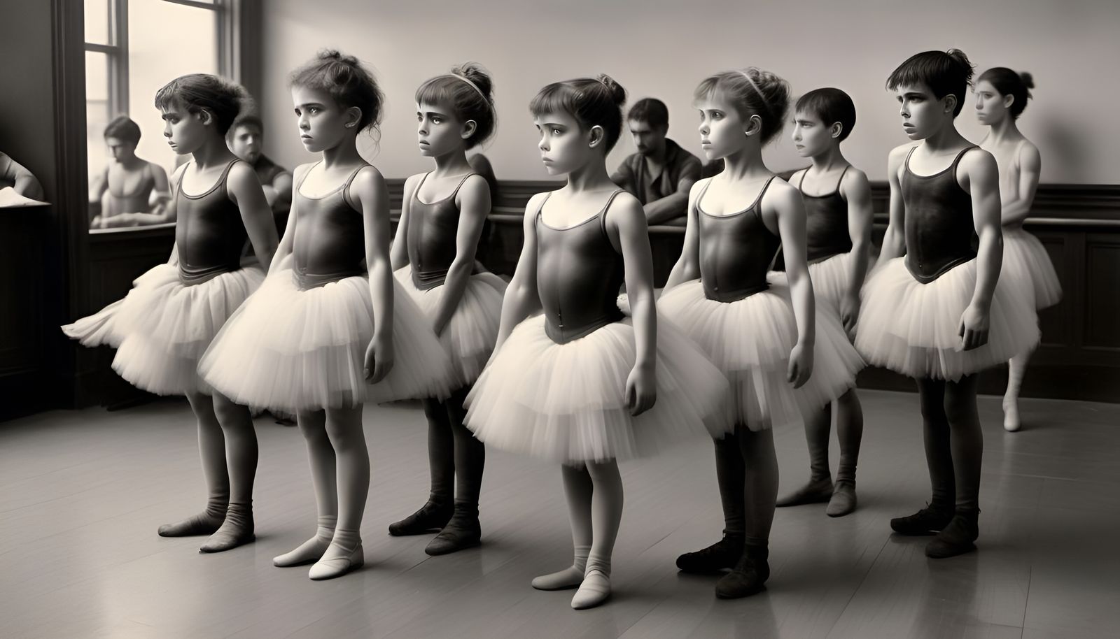 Mad Max Entourage Discovers Ballet: Vintage Photograph