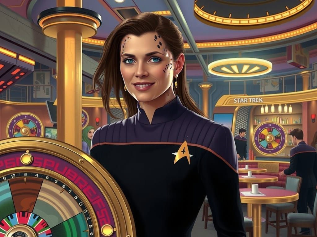 Starfleet Officer Jadzia Dax at the Dabo Wheel in Quark's Ba...