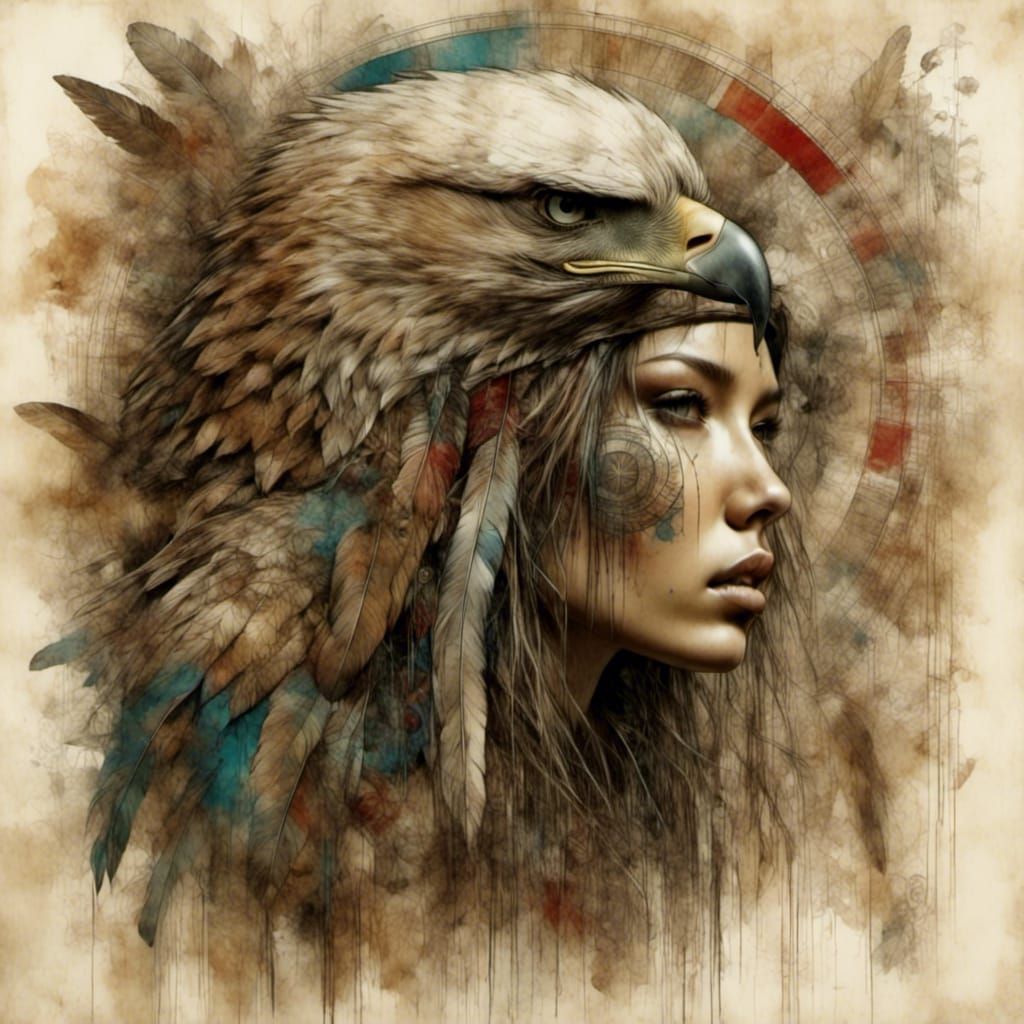 Native American Eagle Symbolism Art