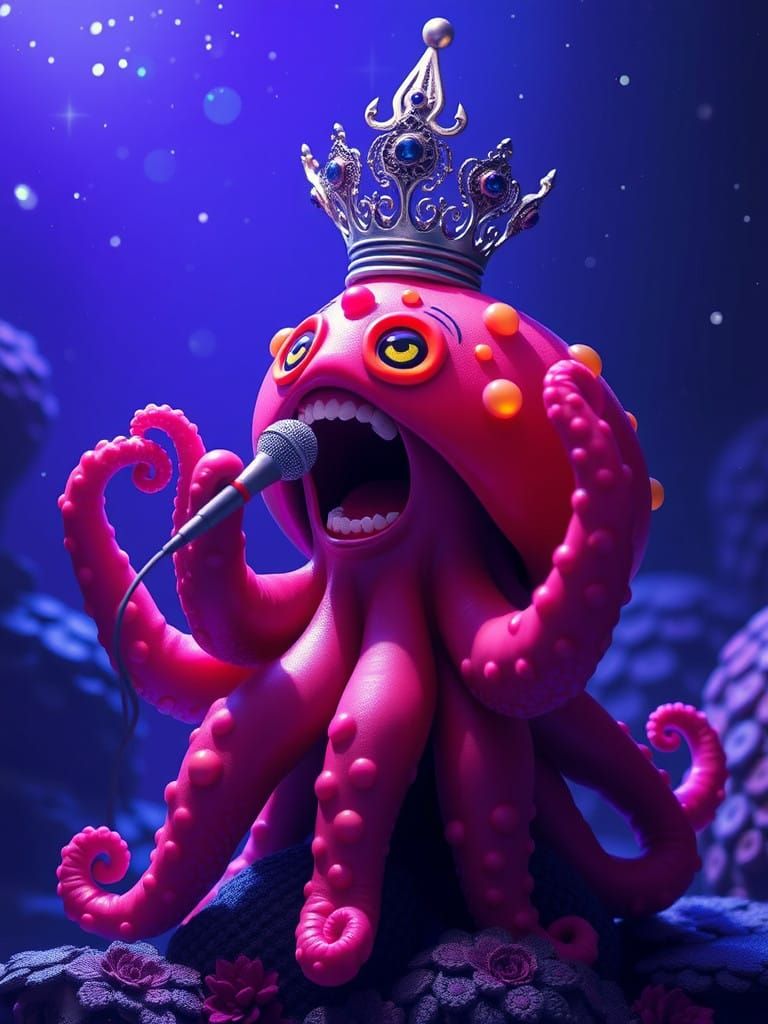 Octopod queen singing