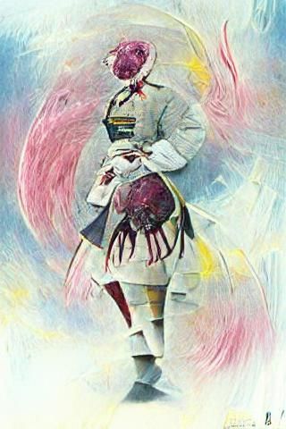 Madoka Kaname in Retrofuturism Cyberpunk Style