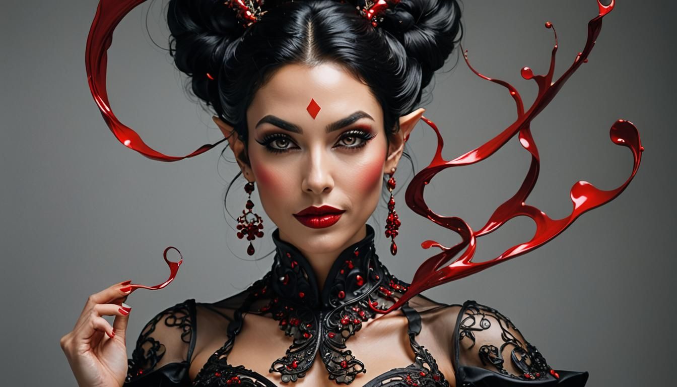 Gorgeous Elf Portrait with Chiaroscuro Lighting