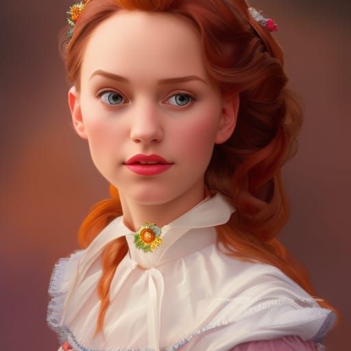 German Disney Princess in Traditional Dress