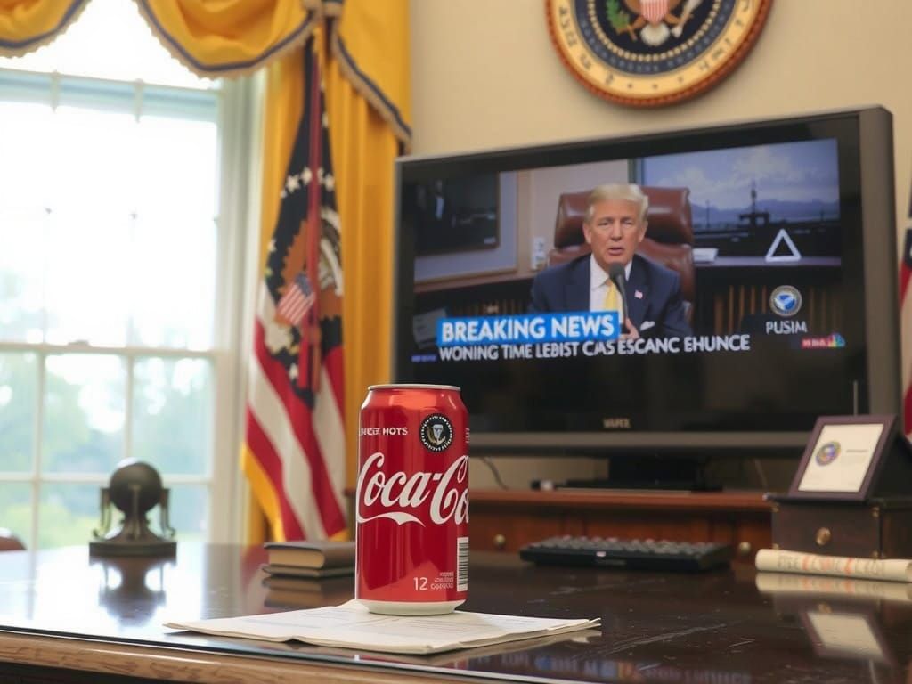 Warm Light in the Oval Office: Photorealistic Scene