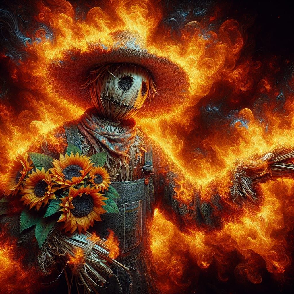 Firey Scarecrow!