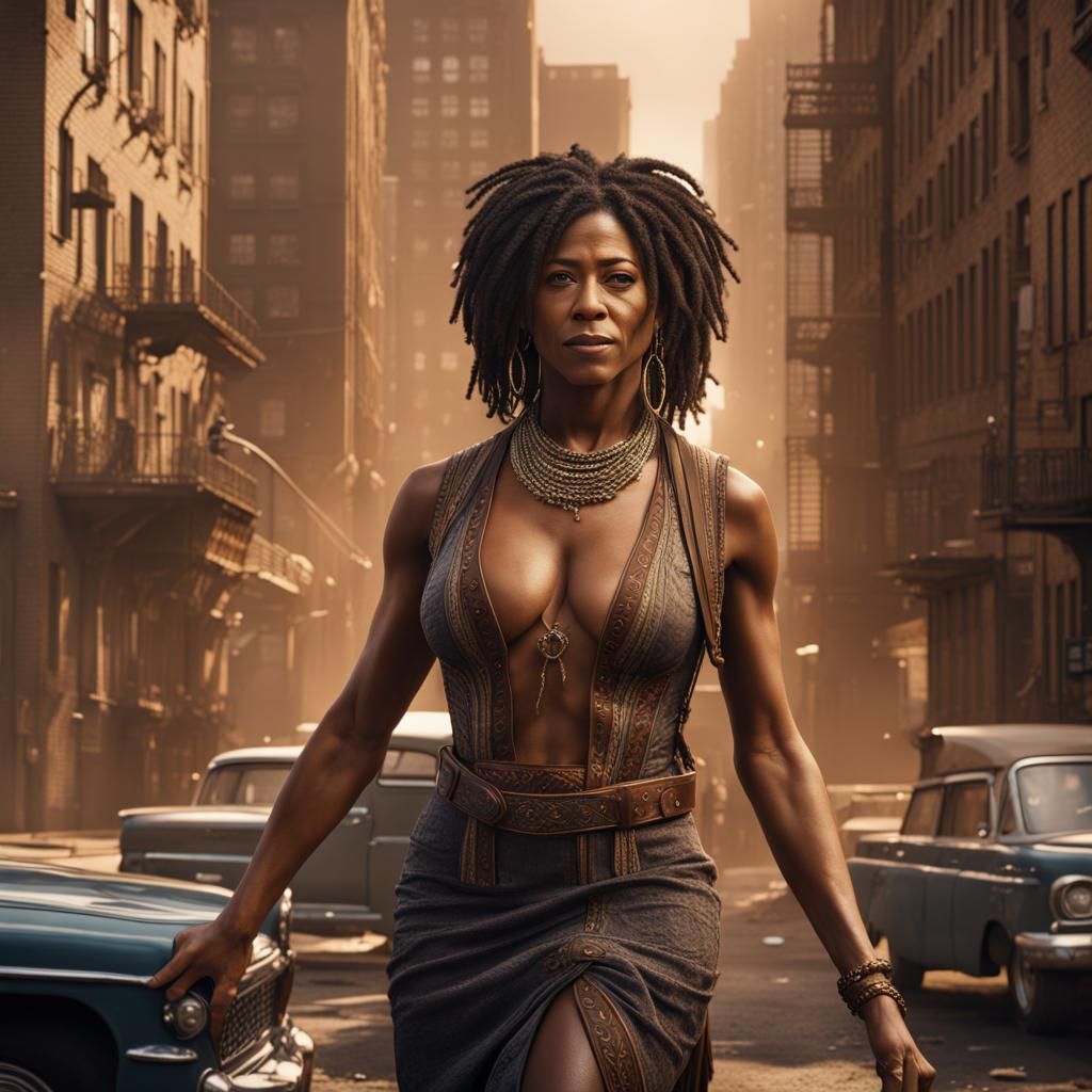 Jennifer Aniston as African American in Brooklyn