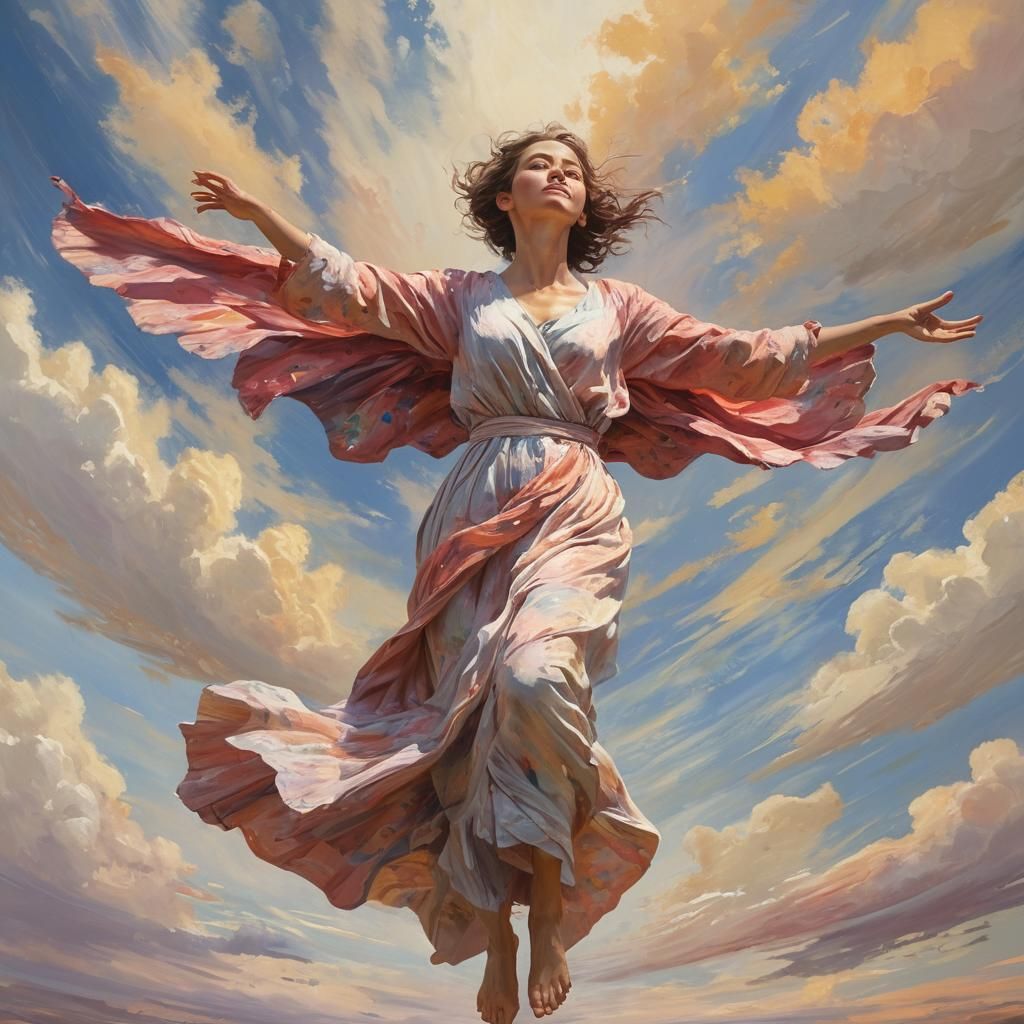 Vibrant Wings Unfold in Impressionist Masterpiece