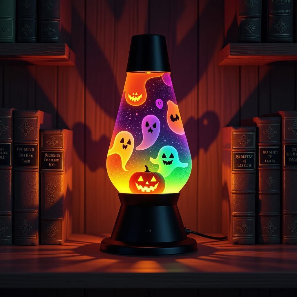 Halloween Lava Lamp With Spooky Glow