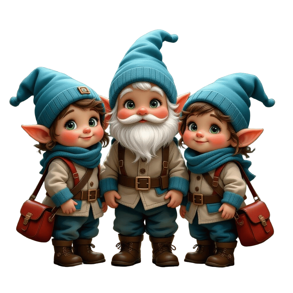 Ultrarealistic Baby Elves and Dwarves in 4K Style