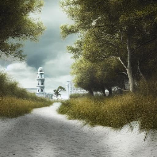 Minimalist White Alley to Pristine Sand Dunes