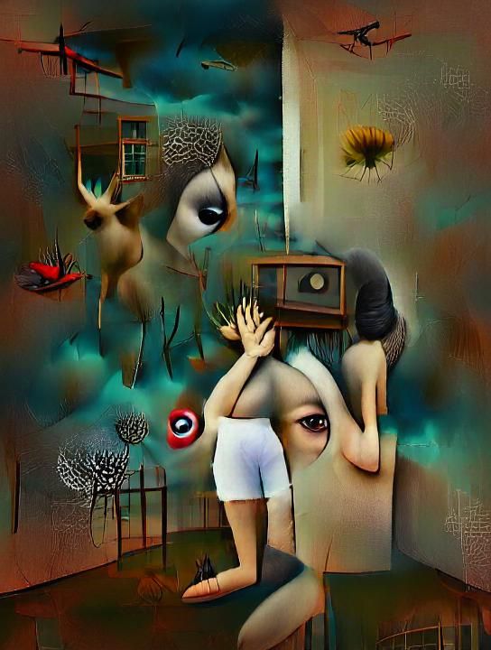 AI Generated Image About Thoughts