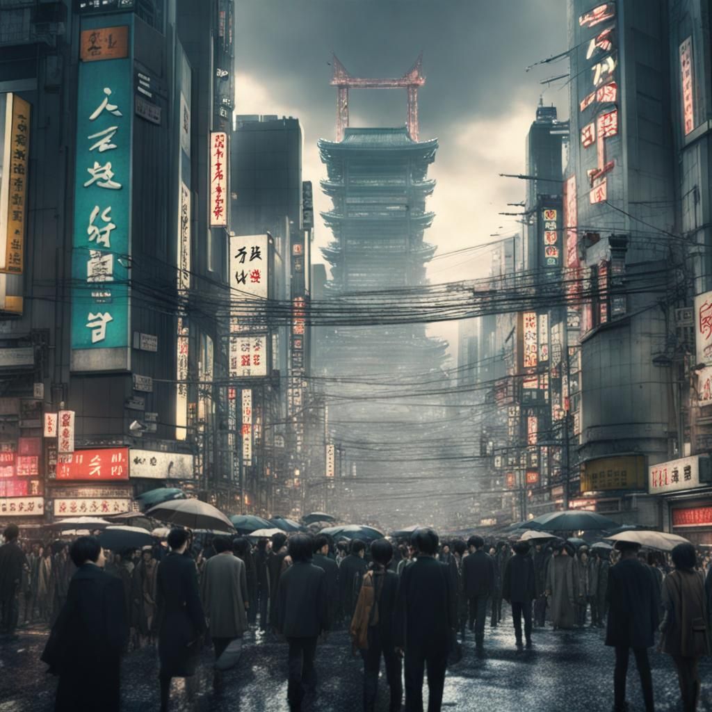 Shibuya Scramble: Epic Digital Matte Painting