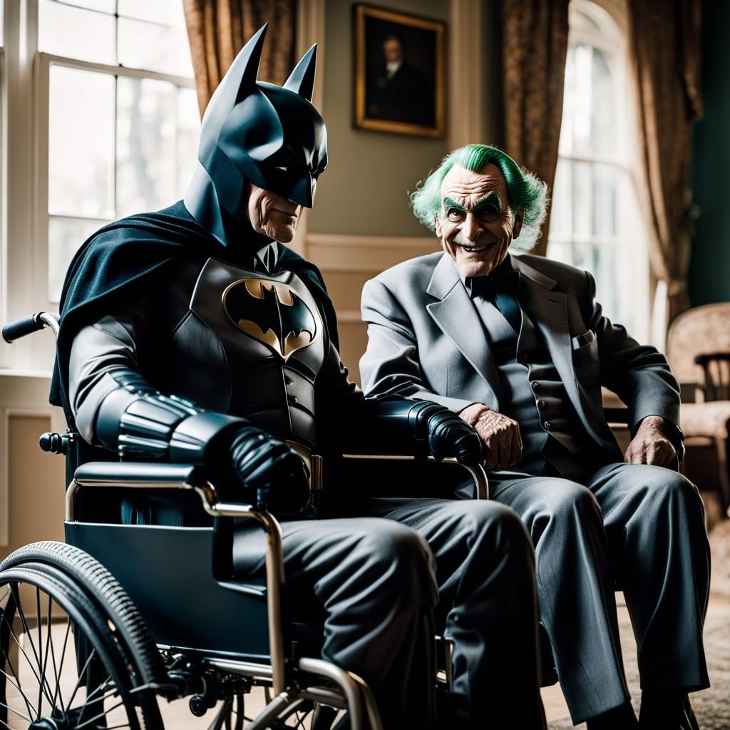 Old Batman and Joker: Friends in Retirement